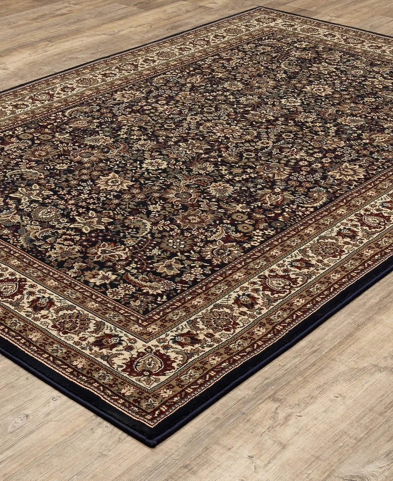 Oriental Weavers Ariana 113B Sarouk Navy Area Rug 4' x 6'