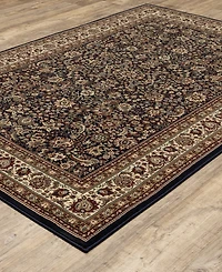 Oriental Weavers Ariana 113B Sarouk Navy Area Rug 4' x 6'