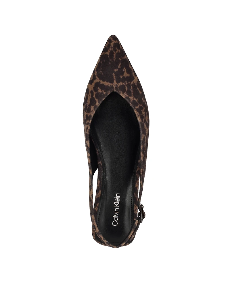Calvin Klein Women's Galiana Pointy Toe Slingback Flats