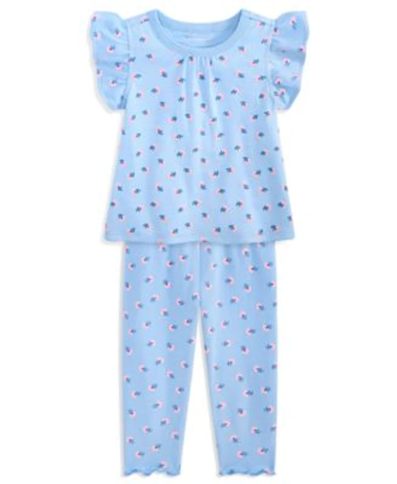 First Impressions Baby Girls Mix Match Short Sleeve Pretty Ditsy Floral Print T Shirt Leggings Exclusively At Macys