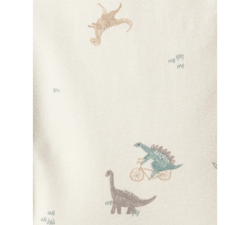 Carter's Baby Boys Quilted Little Vest, Dinosaur Bodysuit & Pants, 3 Piece Set