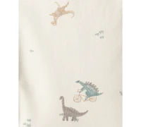 Carter's Baby Boys Quilted Little Vest, Dinosaur Bodysuit & Pants, 3 Piece Set