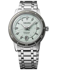 Seiko Men's Automatic Presage Style 60s Stainless Steel Bracelet Watch 40mm