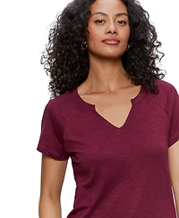 Sanctuary Women's Notch-Neck Short-Sleeve T-Shirt
