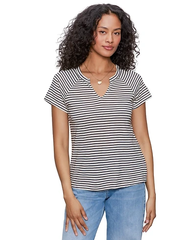 Sanctuary Women's Notch-Neck Short-Sleeve T-Shirt