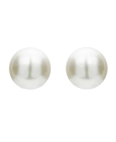 Sterling Silver Faux Pearl Studs