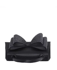 Nina Crystal Double Bow Handheld Satchel Bag