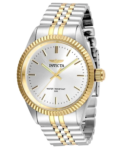 Invicta Men's 29378 Specialty Quartz 3 Hand Silver Dial Watch
