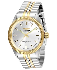 Invicta Men's 29378 Specialty Quartz 3 Hand Silver Dial Watch