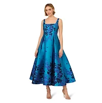 Adrianna Papell Petite Jacquard Fit & Flare Dress