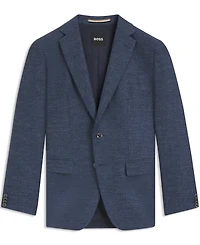 Boss by Hugo Men's Patterned Stretch Slim-Fit Blazer