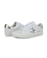 Grande - White Grey Quilted Women's's Sneaker by Vintage Havana
