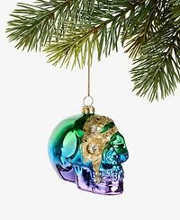 Holiday Lane Eclectic Charm Rainbow Skull Ornament, Macy's Exclusive