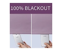 Kate Aurora 100% Hotel Thermal Blackout Lavender Grommet Top Curtain Panels - 50 in. W x in. L