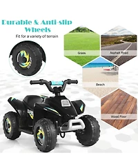 6V Kids Electric Atv 4 Wheels Ride-On Toy