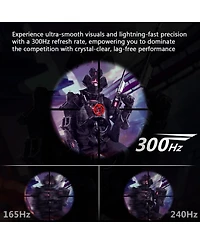 Z-edge 24.5" 1080P Full Hd 300Hz (DP) 240Hz (HDMI) 1ms Ips Gaming Monitor, HDMI x2, DP x2, Support Wall Mount 75 x 75mm