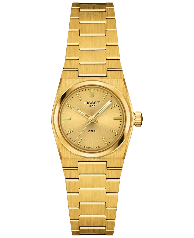 Tissot Women's Swiss Prx Gold-Tone Stainless Steel Bracelet Watch 25mm
