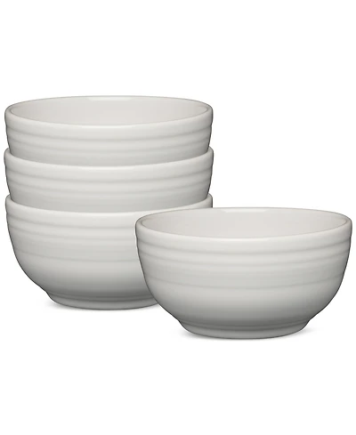 Fiesta White Bistro Coupe 5.5" Cereal Bowls, Set of 4