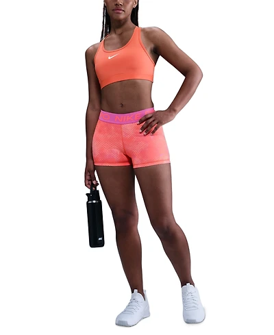 Nike Pro Women's Printed Dri-fit Mid-Rise 3" Shorts