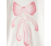 Carter's Toddler Girls Ballerina-Print Snug-Fit Cotton Pajamas, 4 Piece Set