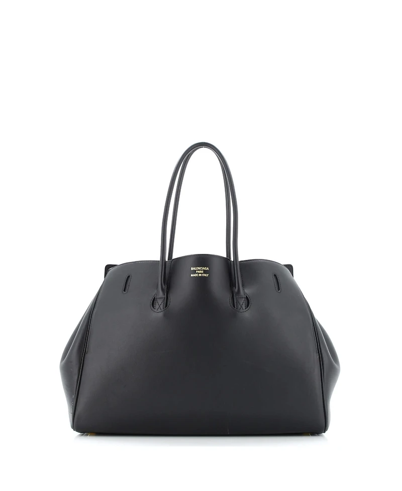 Pre-Owned Balenciaga Medium Bel Air Carry All Bag Leather