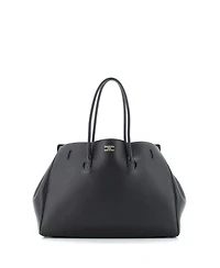 Pre-Owned Balenciaga Medium Bel Air Carry All Bag Leather