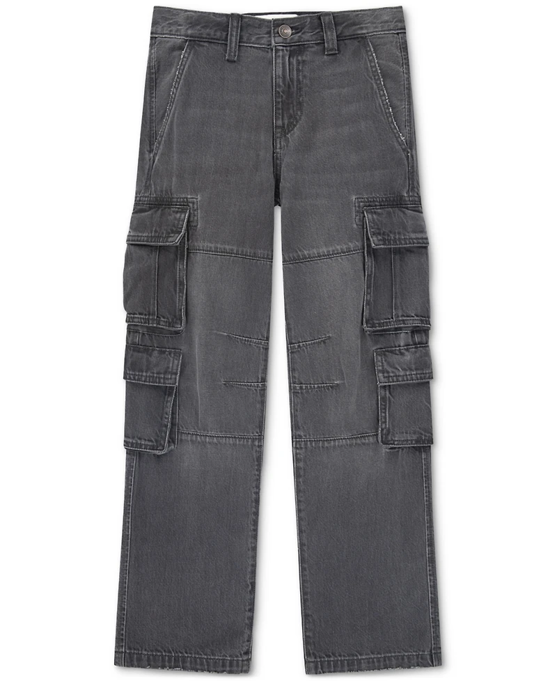 abercrombie kids Boys Baggy Denim Cargo Pants