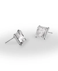 Steve Madden Punk Romance Stone Square Stud Earrings