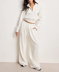 Good American Women's Air Soft Relaxed Fit Pull-On Pants