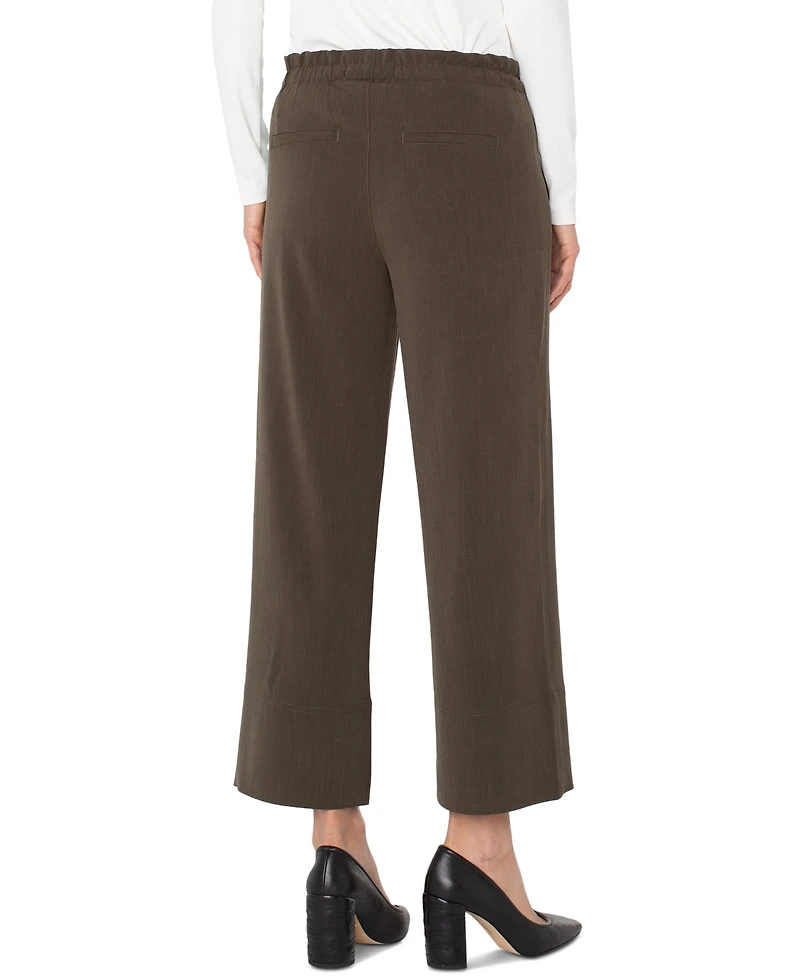 Liverpool Los Angeles Women's Pull-on Wide-Leg Crop Pants