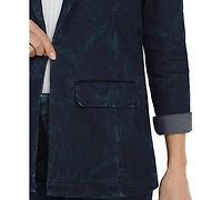 Liverpool Los Angeles Women's Floral Denim Boyfriend Blazer