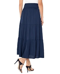 Liverpool Los Angeles Women's Tiered Woven Maxi Skirt