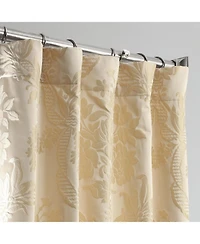 Half Price Drapes Magdelena Champagne Beige Damask Faux Silk Jacquard Room Darkening Curtain