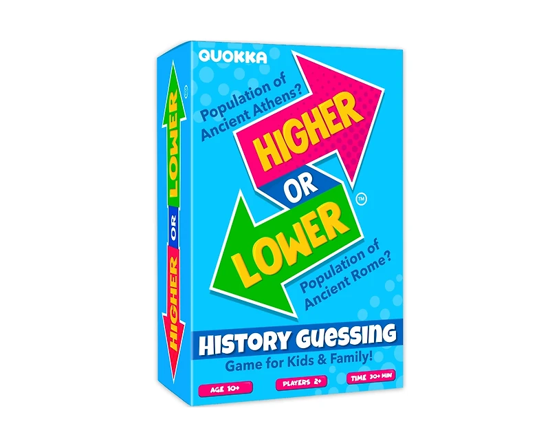 Quokka Board Game for Kids - Family Card Game for Kids and Adults - Higher or Lower | Guess Fun Questions | Easy to Learn | 2 + Players
