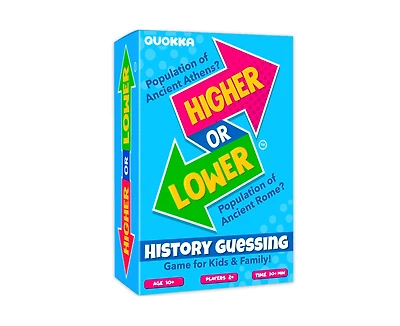 Quokka Board Game for Kids - Family Card Game for Kids and Adults - Higher or Lower | Guess Fun Questions | Easy to Learn | 2 + Players