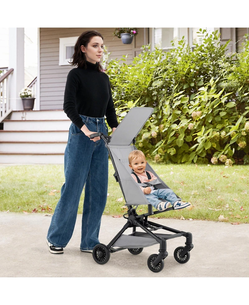 Slickblue Toddler Lightweight Stroller Compact and Airplane-Friendly Travel Stroller