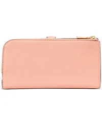 kate spade new york Deco Pebbled Leather Zip Slim Wallet