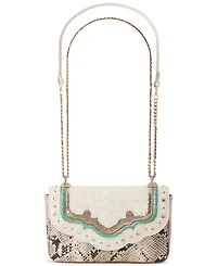 Brahmin Rosa Cloud Dancer Dubois Small Leather Crossbody