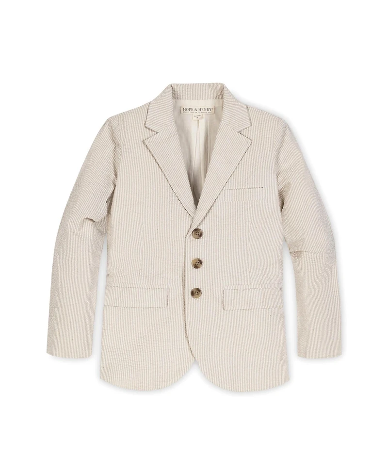 Hope & Henry Boys' Classic Seersucker Suit Jacket, Toddler