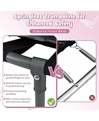 Mini Trampoline Folding Small Rebounder for Kids with Lights