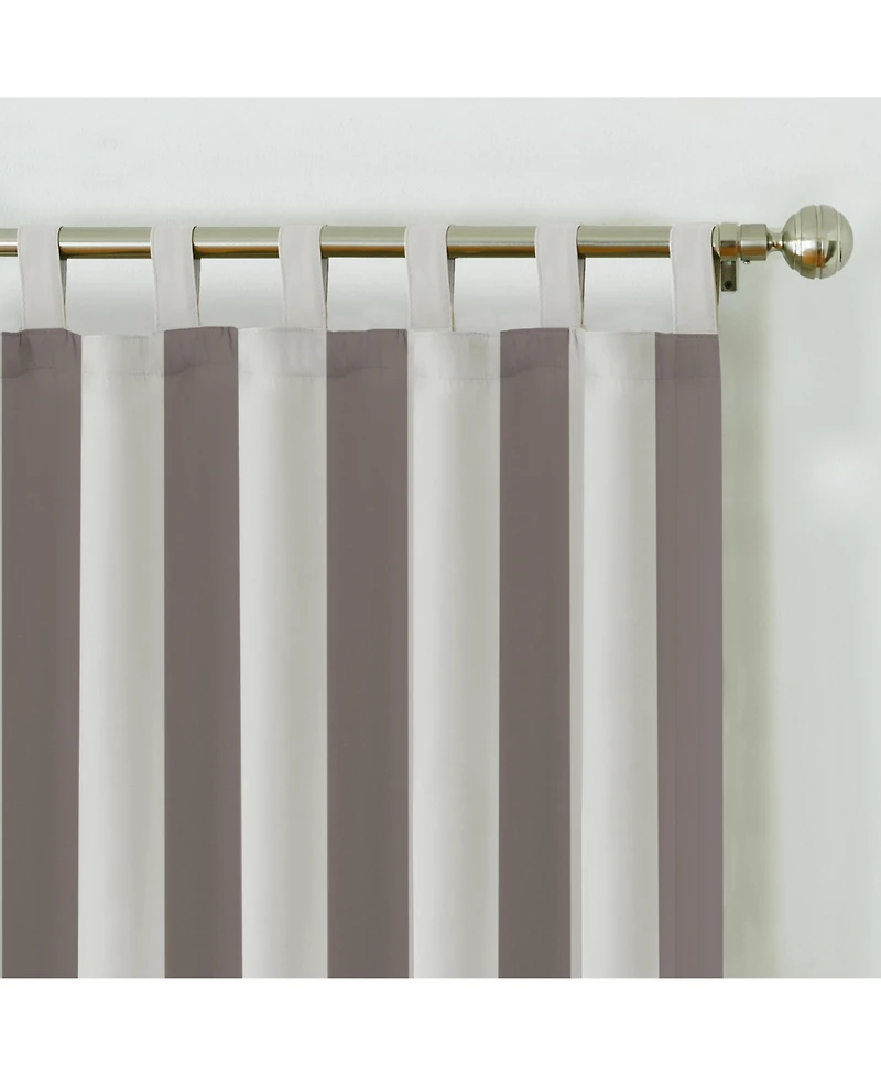 Elrene Home Fashions Highland Stripe Indoor Outdoor Window Curtain