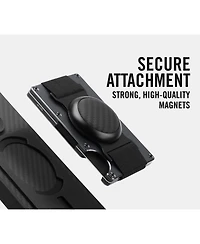The Ridge Men's Ridge Wallet For Magsafe - Burnt Titanium - Cash Strap