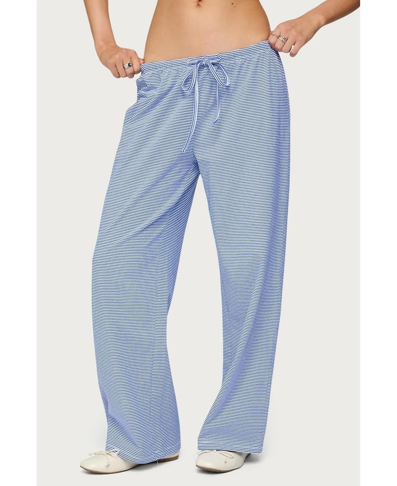 Edikted Women's Olivia Striped Loose Fit Pants