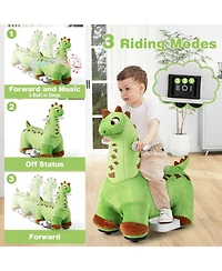 6V Kids Ride on Dinosaur with Foot Pedal and Padded Seat and Music
