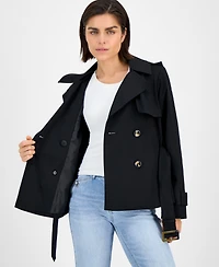London Fog Women's Double-Breasted Belted Trench Coat, Exclusively at Macy's