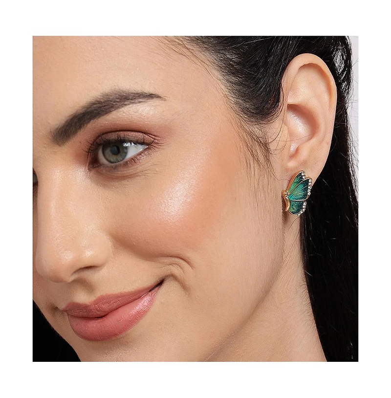 Sohi Women's Butterfly Stud Earrings