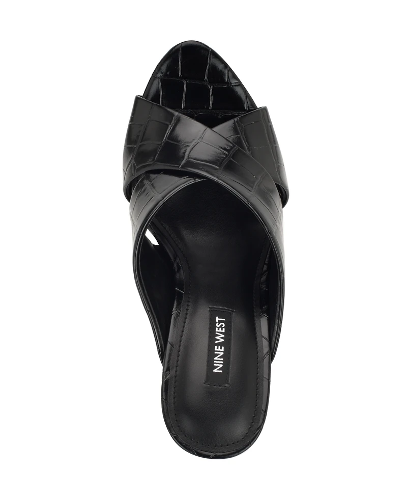 Nine West Women's Sancie Crisscross Stiletto Sandals