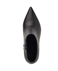 Nine West Women's Savie Leather Block Heel Booties