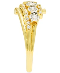 Diamond Three Row Ring (1/2 ct. t.w.) in 14k Gold