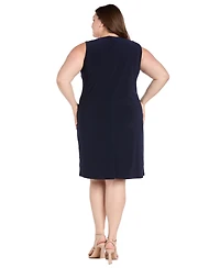 R & M Richards Plus 3/4-Sleeve Jacket Dress
